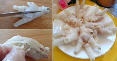 Mẹo rút xương chân gà cực nhanh, đẹp mắt chỉ với 3 bước