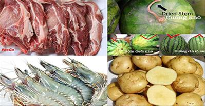 Một số mẹo vặt lựa chọn thực phẩm an toàn, tươi ngon