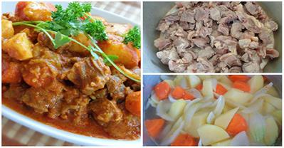 Nấu cà ri bò khoai tây cho bữa cơm thêm đậm vị 