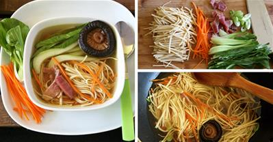 Nấu canh nấm phù trúc thơm mát, bổ dưỡng đổi món