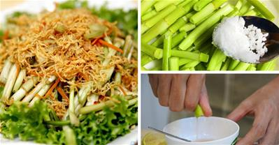 Nộm cần ruốc – Làm 10’, ăn hết veo trong 3 nốt nhạc đầu