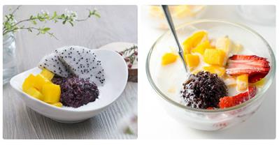Quên nắng nóng với chè xoài nếp cẩm mát lạnh thơm ngon