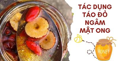 Táo đỏ ngâm mật ong có tác dụng gì? Cách ngâm táo đỏ kỷ tử với mật ong