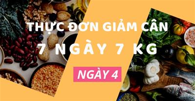 Thực đơn giảm cân trong 7 ngày rẻ, không đói, giảm 7kg - Ngày 4