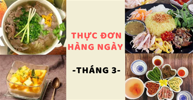 Thực đơn hàng ngày cho một tháng đầy đủ dinh dưỡng - Tháng thứ 3