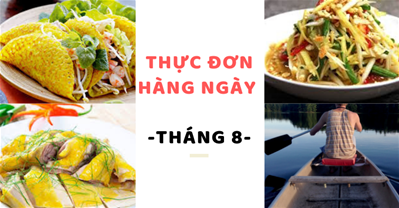 Thực đơn hàng ngày cho một tháng đầy đủ dinh dưỡng tháng thứ 8