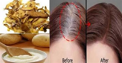 Tóc bạc hóa đen, mỏng hóa dày với vỏ khoai tây và gừng