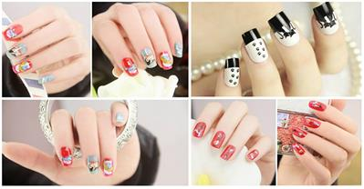 Top 15 mẫu móng tay nail hoạt hình đẹp gây sốt năm 2017