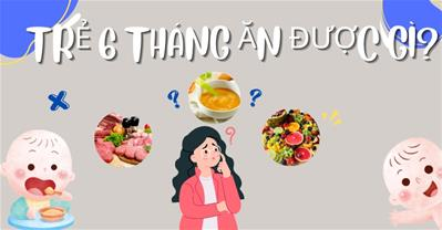 Trẻ 6 tháng ăn được gì? Những thực phẩm cho bé tập ăn dặm