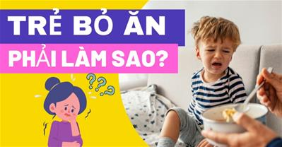 Trẻ bỏ ăn phải làm sao? Cha mẹ nên thử ngay 5 giải pháp của chuyên gia