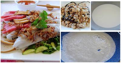 Tự làm bánh cuốn bằng chảo ngon không cưỡng nổi