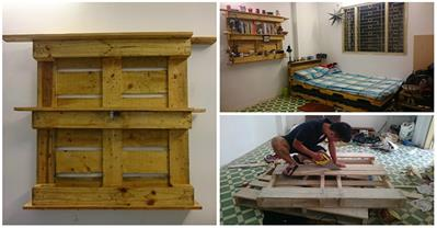 Tự làm nội thất trong nhà với 2 triệu tiền gỗ pallet