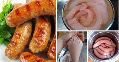 Tự làm xúc xích heo tại nhà đơn giản mà hợp vệ sinh