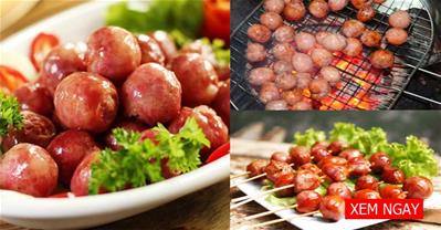 Tự làm xúc xích hồ lô chiên thơm ngon an toàn