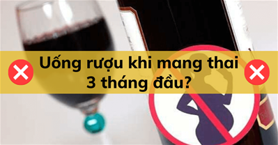 Uống rượu khi mang thai 3 tháng đầu có hại gì? Hội chứng rượu bào thai
