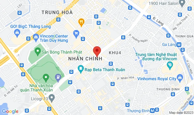 27 Lê Văn Lương, T4+5, CC Center Point, Q. Thanh Xuân