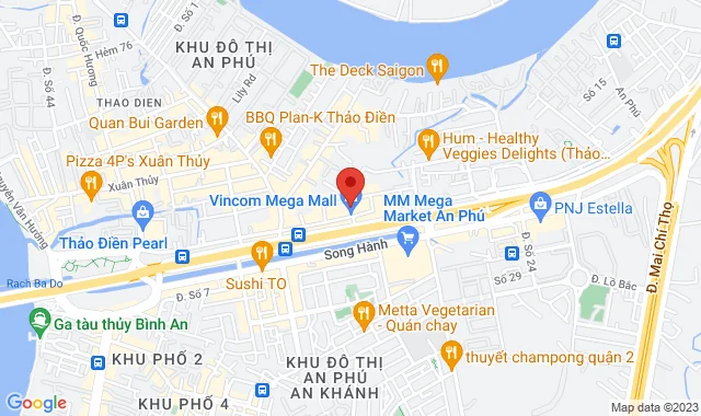 Lầu 4-01B Vincom Mega Mall 101 Xa Lộ Hà Nội, P. Thảo Điền, Q. 2