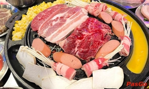 Nhà hàng BosSam BBQ Huỳnh Thúc Kháng Buffet lẩu nướng Hàn Quốc ăn là phê 3
