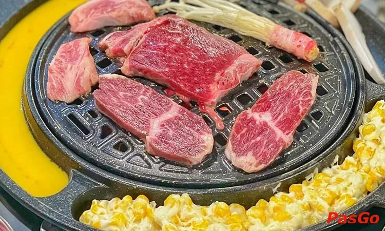 Nhà hàng BosSam BBQ Huỳnh Thúc Kháng Buffet lẩu nướng Hàn Quốc ăn là phê 5