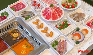 Nhà hàng Dainty Hotpot Lạc Long Quân bữa tiệc buffet lẩu châu Á 1