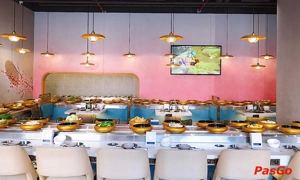 Nhà hàng Dao Hua Taiwanese Hotpot ParadiseTrung Kính Buffet Lẩu Băng Chuyền Đài Loan 7
