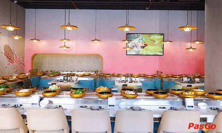 Nhà hàng Dao Hua Taiwanese Hotpot ParadiseTrung Kính Buffet Lẩu Băng Chuyền Đài Loan 7