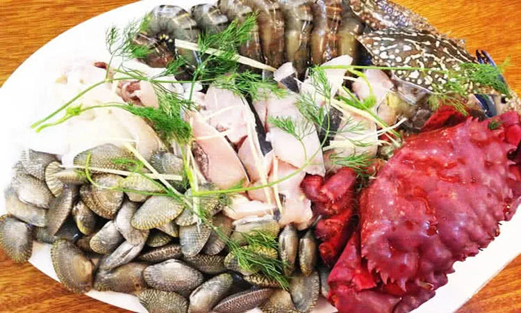 Mực Xốt hải sản biển đông royal city
