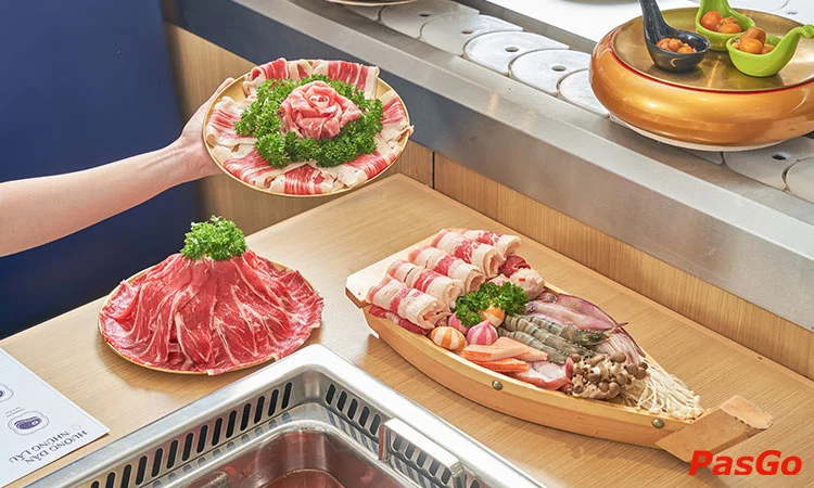 Nhà hàng Shang Chi Taiwanese Rotary Hotpot Trung Hòa Buffet lẩu băng chuyền Đài Loan 5