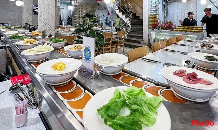Nhà hàng XieXìe Hotpot Dimum Cộng Hòa Buffet Lẩu Băng Chuyền Trung Hoa 1