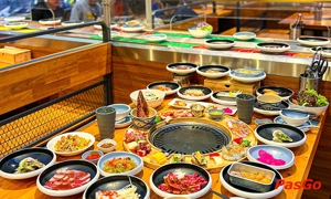Nhà hàng Yaki Yaki Yo Tây Thạnh Buffet Nướng Lẩu Băng Chuyền độc lạ Sài Gòn 1 