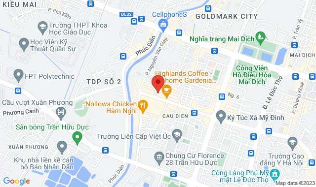 Shophouse lô B5-01, B5-02, B5-03 Vinhomes Gardenia, Đường Hàm Nghi, P. Cầu Diễn, Q. Nam Từ Liêm