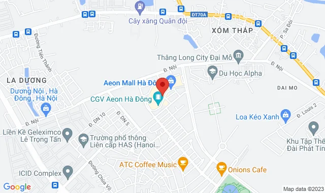 T263, Tầng 2, TTTM Aeon Mall Hà Đông , P.Dương Nội, Q. Hà Đông