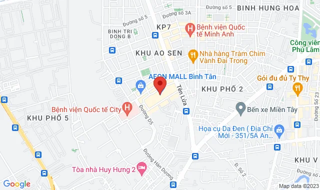 T3-3B lầu 3 TTTM Aeon mall Bình Tân, Số 1 Đường Số 17A, P. Bình Trị Đông B, Q. Bình Tân
