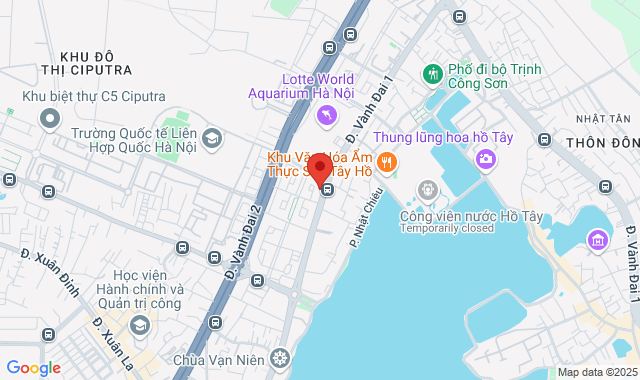 Tầng 21, Khách sạn L7 West Lake Hanoi By Lotte, ngõ 683 Lạc Long Quân, P. Phú Thượng, Q. Tây Hồ