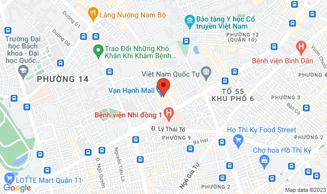 Tầng 5 Vạn Hạnh Mall, Số 11 Sư Vạn Hạnh, P. 12, Q. 10