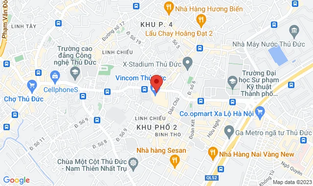 Vincom Thủ Đức, Tầng 3, Gian hàng 10-10A, Số 216 Võ Văn Ngân, P. Bình Thọ, Q. Thủ Đức