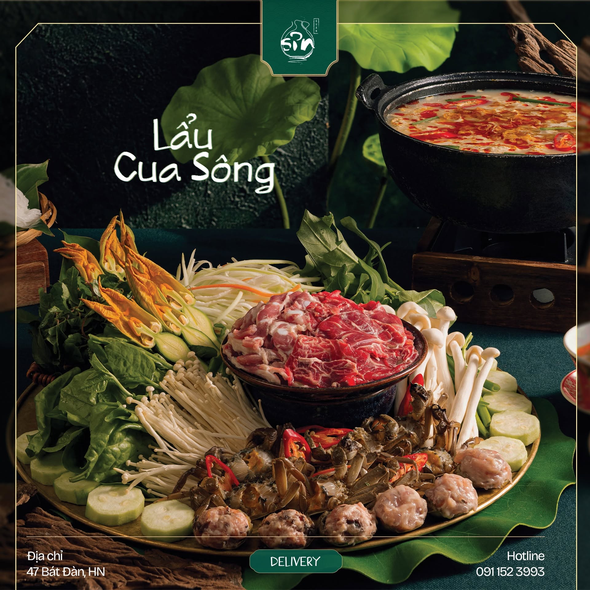 Lẩu cua sông 