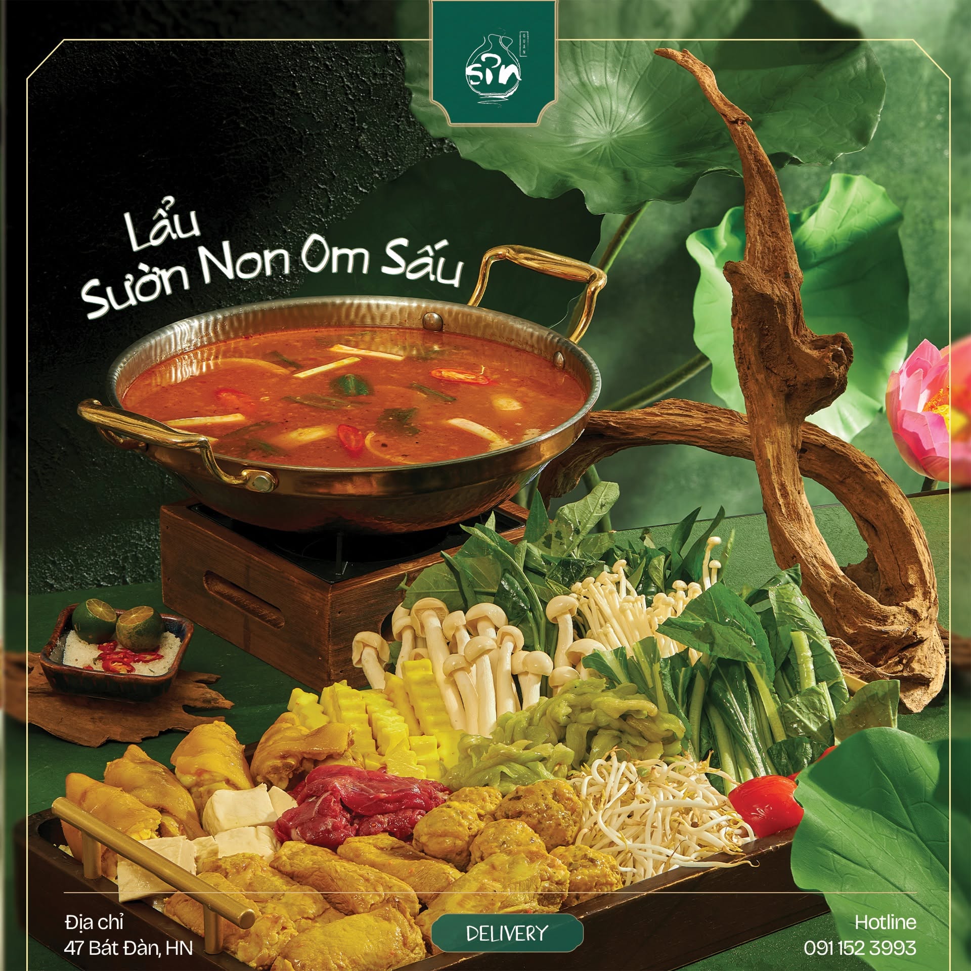 Lẩu sườn om sấu1