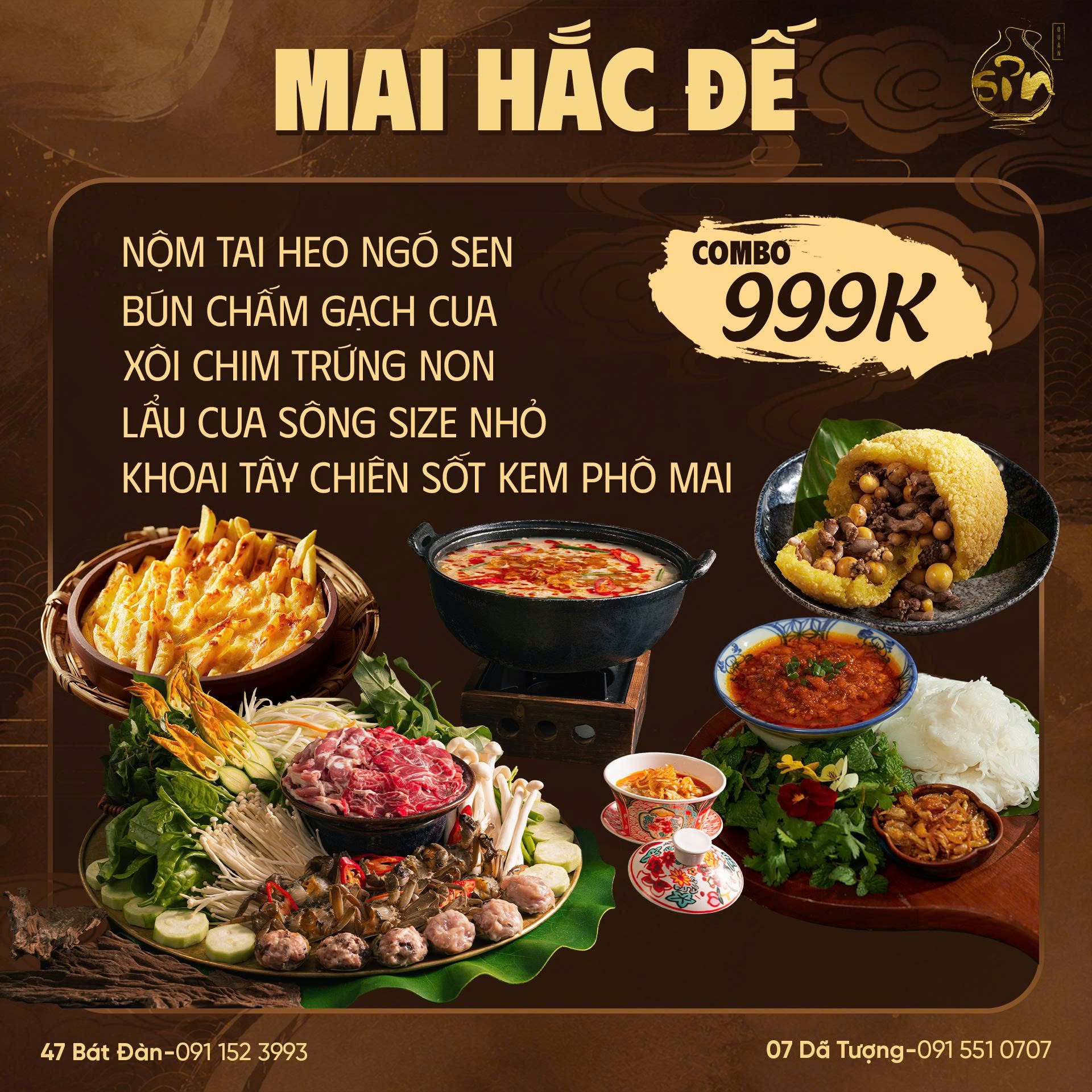 Combo trưa Mai Hắc Đế 1