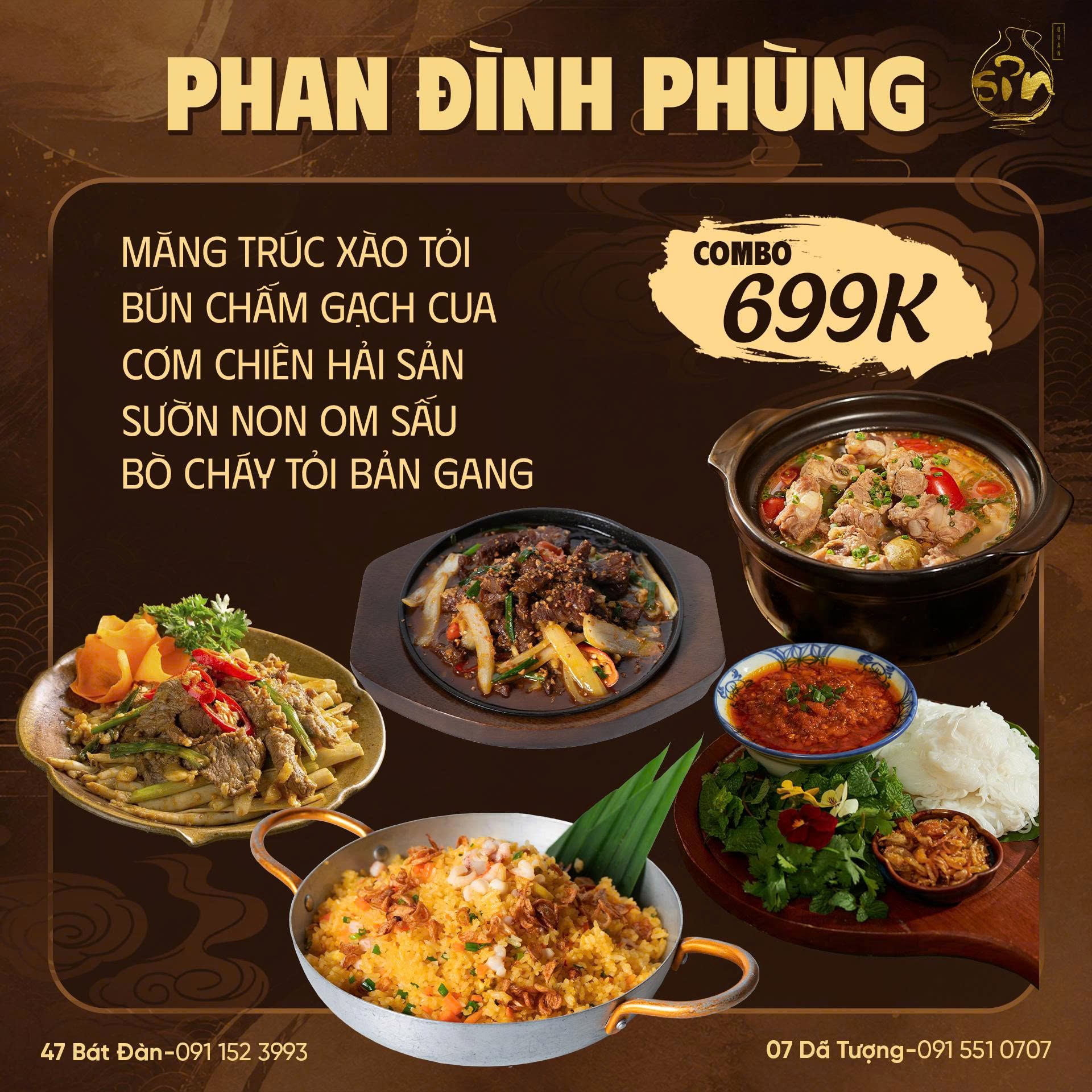 Combo trưa Hàng Bún & Phan Đình Phùng 1