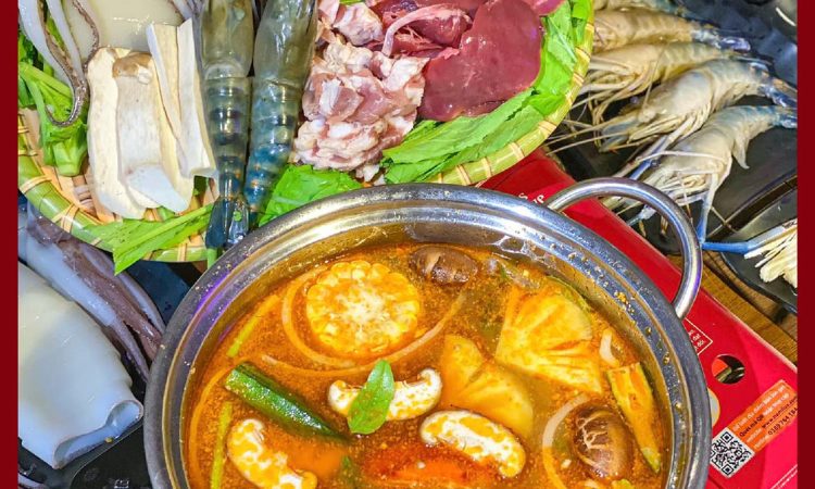Suất Buffet Lẩu T2-CN, Giá 159K - 9 Buk Hoàng Quốc Việt