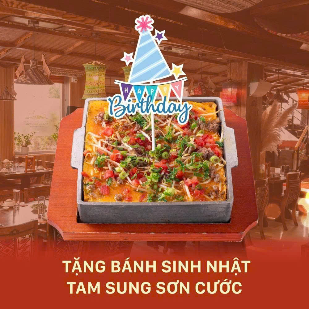 Tặng Bánh Sinh Nhật Tam Sung Sơn Cước